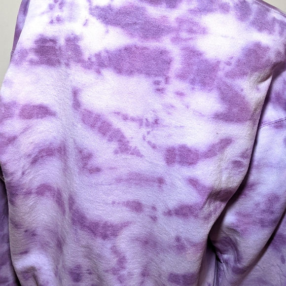 Purple Tie Dye Crewneck Sweatshirt - Picture 4 of 4